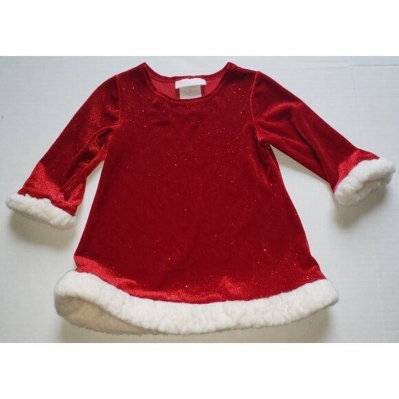 Bonnie Baby Red Sparkly Infant Dress - Picture 2 of 4
